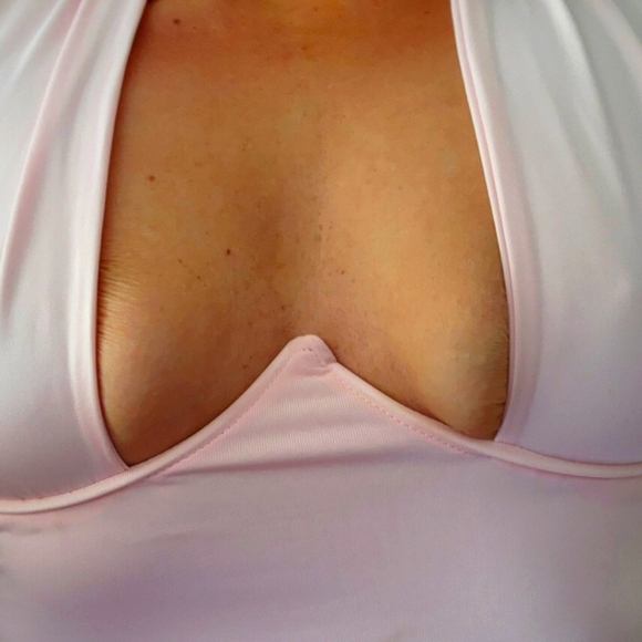 Light pink cropped wrap top - Picture 4 of 4
